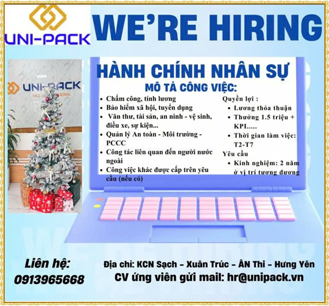 Hưng Yên tuyển hành chính nhân sự
